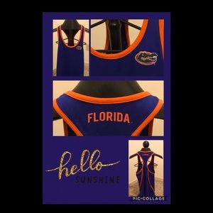 Colosseum Blue and Orange Racerback Tank Top